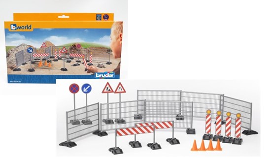 62007 Bruder Constructiewerk Accessoires set 3+