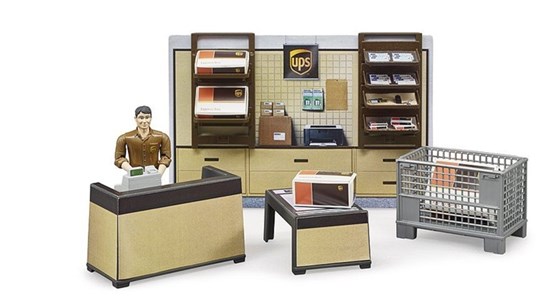 62250 Bruder UPS Pakketshop met Figuur 3+ 