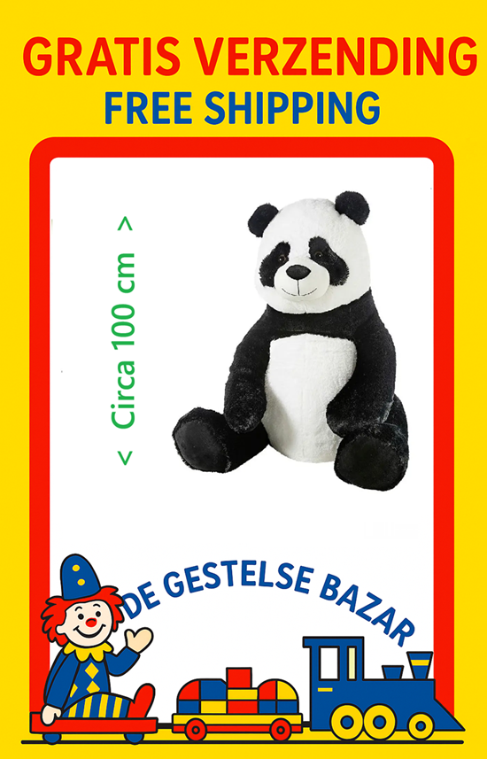 Heunec REUZE XXL Panda Zittend circa 100cm 