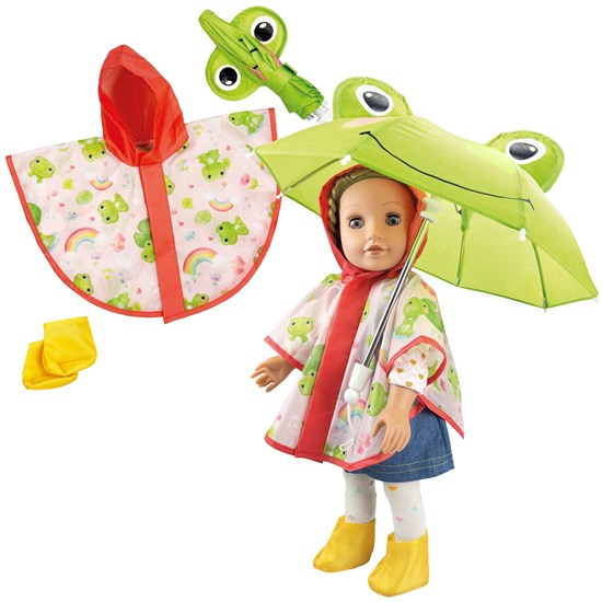 heless Kikker Carlo Regen Kleding set 35-45cm 