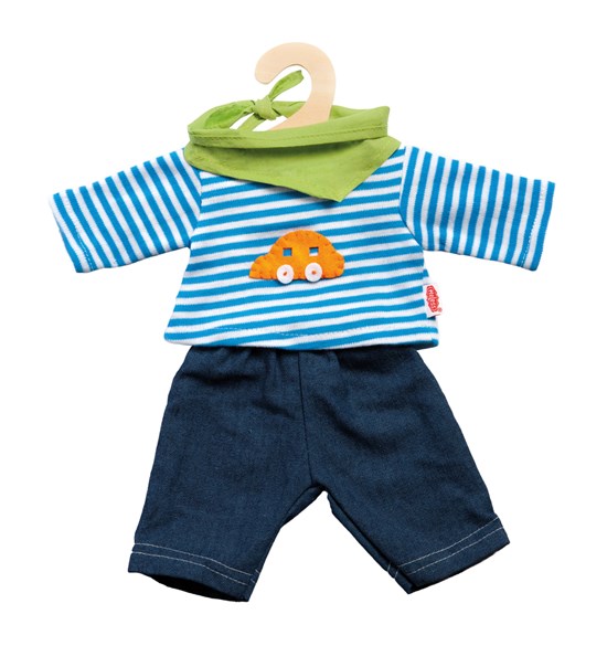 heless Poppen Jeans met Gestreept T-Shirt 35-45cm 