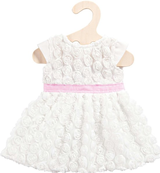 heless Droomjurk Wit met Roze voor pop van 35-45cm
