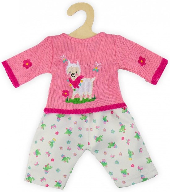 Heless Pullover Alpaca met Bloemetjes Broek 35-45cm  
