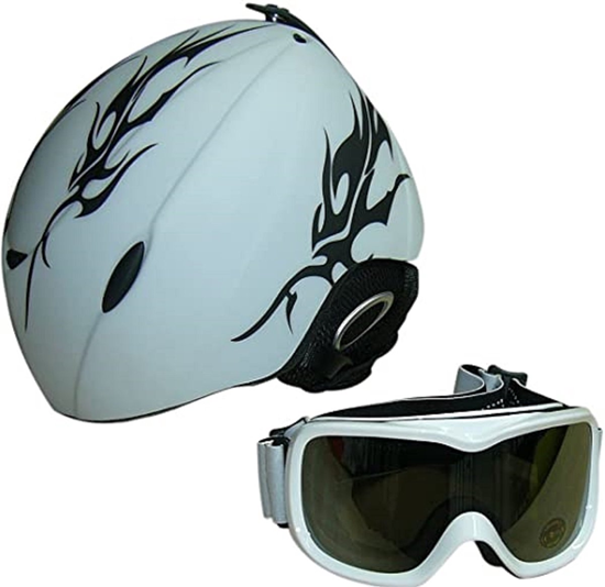 rebel KINDER HELM wit tribel 52-54cm