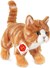Teddy Hermann Pluche Kat Tabby Staand circa 20cm Rood 
