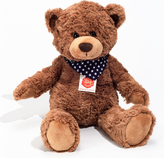 Teddy Hermann Teddybeer Brownie met Sjaal circa 38cm