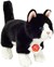 Hermann Teddy Staande Kat Zwart/Wit circa 20cm 0mnd+