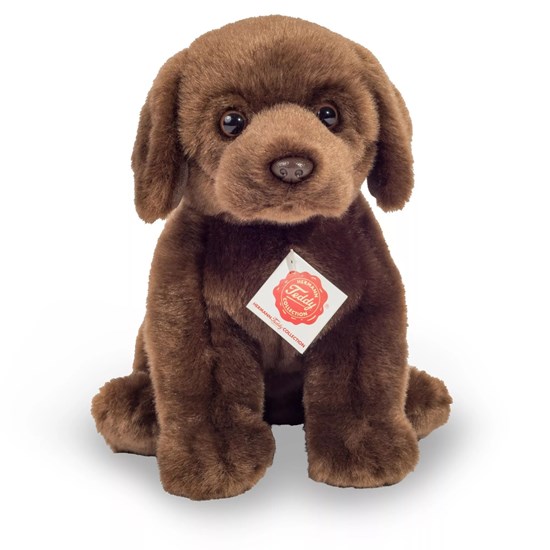 Teddy Hermann Labrador Zittend Donkerbruin circa 25cm 0mnd+ 