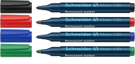 Schneider Permanent Markers 4stuks 
