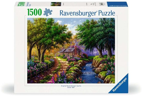 Puzzel Cottage by the River 1500 Stukjes 