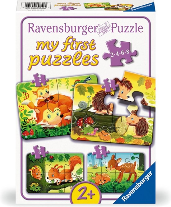 My First Puzzles Kleine Dierenfamilies 2,4,6,& 8 Stukjes 2+ 