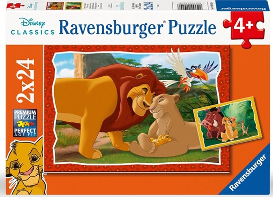 2in1 Box Puzzel Lion King de Kringloop van het Leven 2 x 24 Stukjes 4+ 