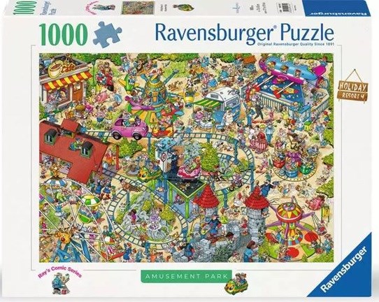 Puzzel Holiday Resort 4 Amusement Park 1000Stukken  