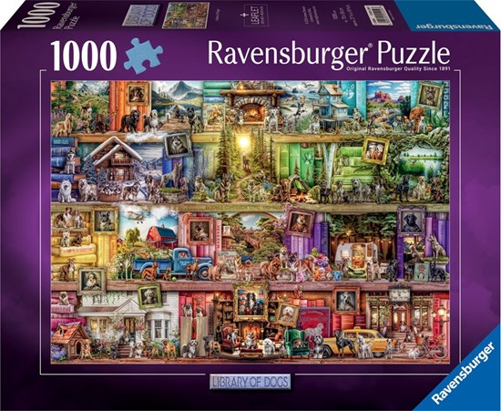 Puzzel Library of Dogs 1000 Stukken 