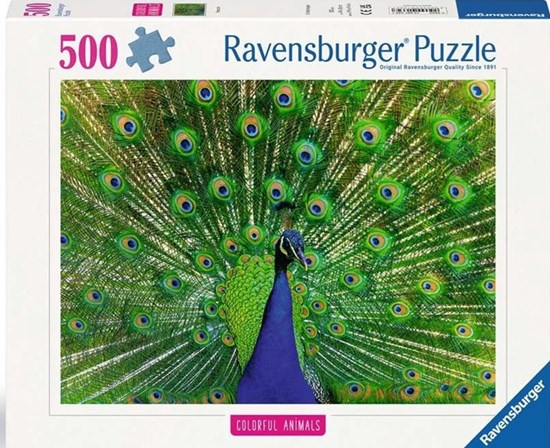ravensburger Peacock Pauw Puzzel 500stukjes 
