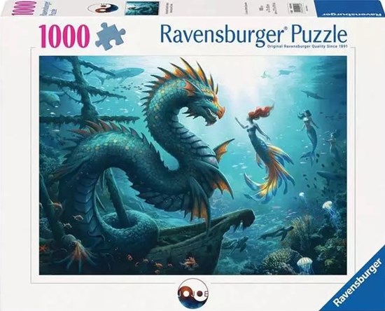 Puzzel Draken, Mermaids en Schildpadden 1000stukjes 