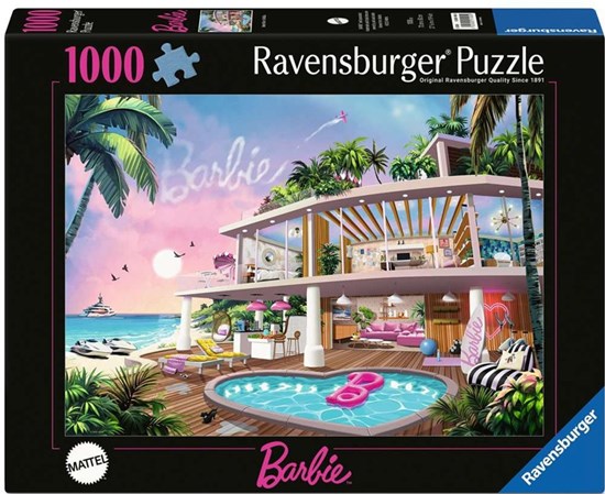 Ravensburger Barbie Meet Me in Malibu puzzel 1000 stukjes 