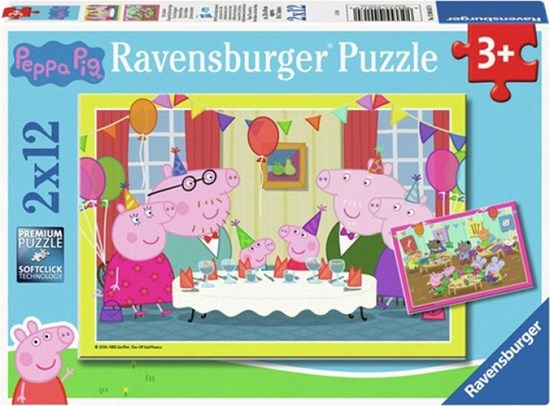 2in1 Box Puzzel Peppa Pig 12 Stukjes 3+ 