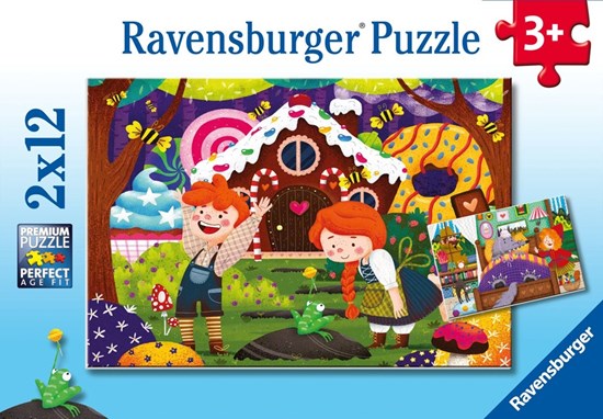 Puzzel 2in1 Sprookjes 2x12 stukjes 3+ 
