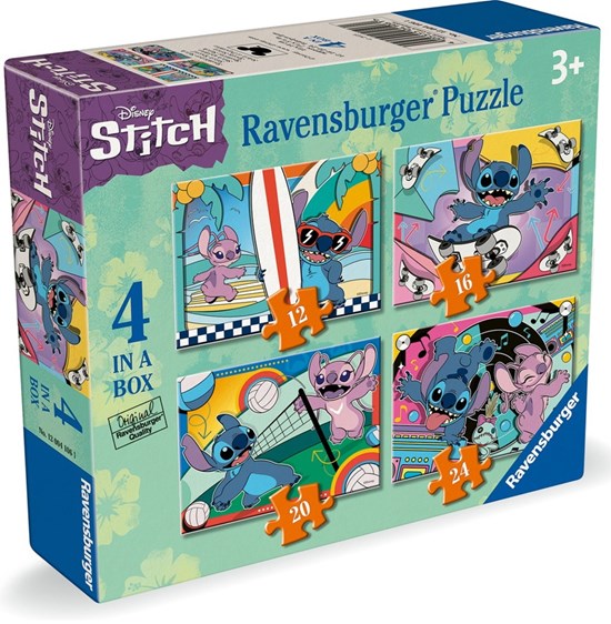 ravensburger Disney Stitch 4in1 Puzzel 12,16,20 & 24stukjes 