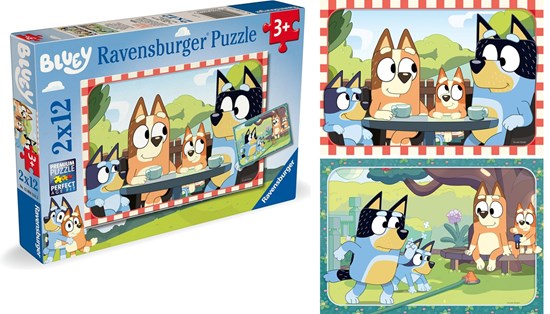 ravensburger BLUEY Puzzel 2x12stukjes 