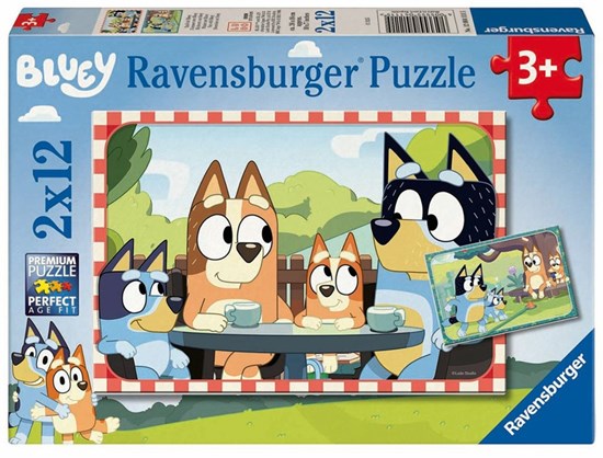 ravensburger BLUEY Puzzel 2x12stukjes 