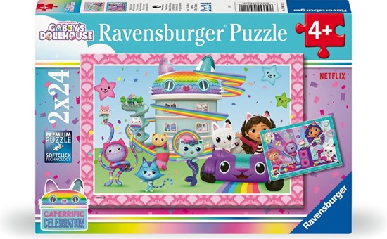 Gabby's Dollhouse Klaar voor een Feestje puzzel 2x24stukjes 4+ 