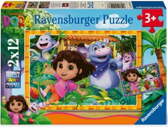 ravensburger Dora We Kunnen Het 2in1 puzzel 2x12stukjes 3+