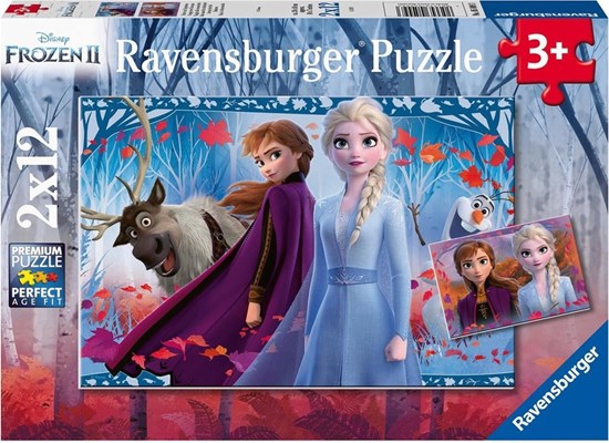 Disney Frozen 2in1 puzzel 2x12stukjes 3+  