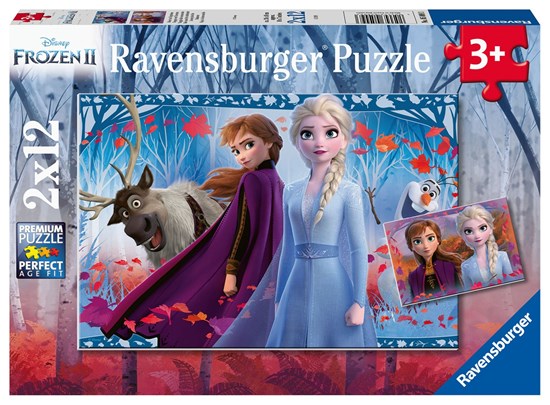 Frozen 2 Reis naar het Onbekende 2x12stukjes 