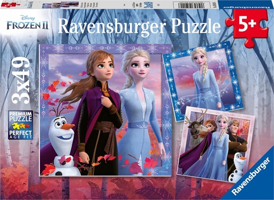 Disney Frozen II  Puzzel de Reis Begint  3x49 stukjes 