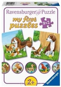 ravensburger My First Puzzel 9x2 Stukken Dierenfamilies op de Boerderij 2+ 