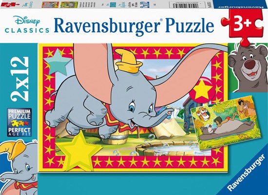 Dumbo Het Avontuur Roept puzzel 2x12stukjes 3+  