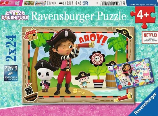 ravensburger Puzzel Piratenfeestje 2x24 stuks 4+