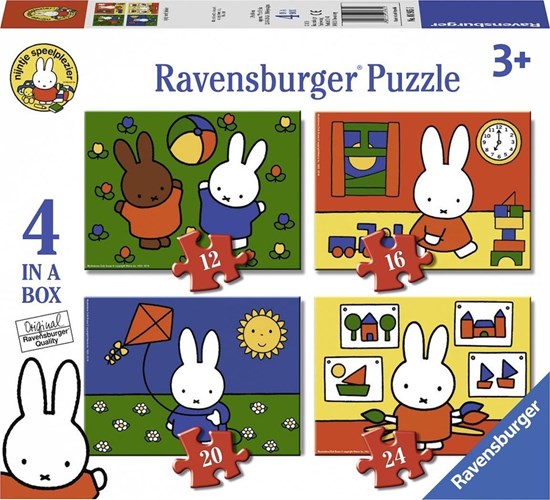 Plezier met Nijntje 4in1 Puzzel 12,16,20 & 24 stukjes 3+ 