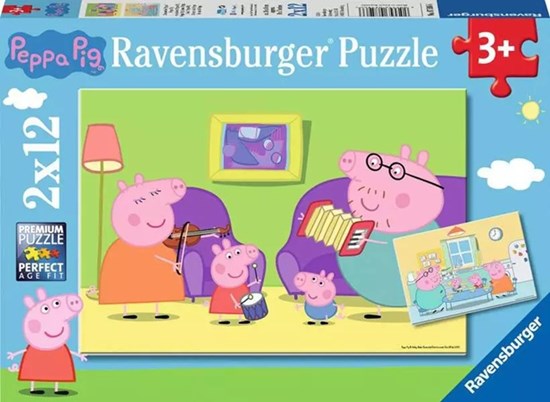 ravensburger puzzel Peppa Pig 2x12stukken 3+ 