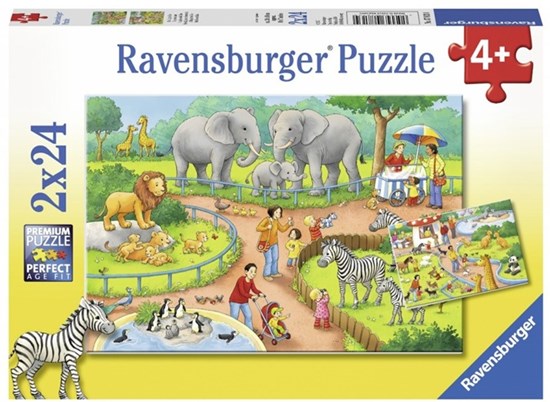Een Dag in de Dierentuin 2in1 puzzel 24 stukjs 4+ 