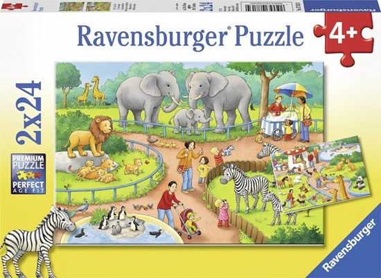 Een Dag in de Dierentuin 2in1 puzzel 24 stukjes 4+ 