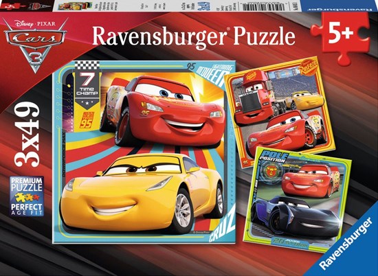 Disney Cars 3in1 Puzzel Legendes van de Baan 5+ 