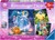 Puzzel 3in1 Disney Princess Sneeuwwitje, Assepoester & Ariël 3x49stukjes 5+