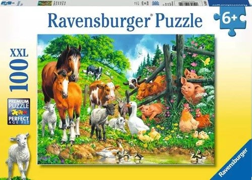 ravensburger Dieren Bijeenkomst puzzel 100XXL stukken 6+ 