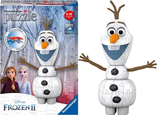 ravensburger Disney Frozen II  Olaf 3D Puzzel 54dlg 8+ 
