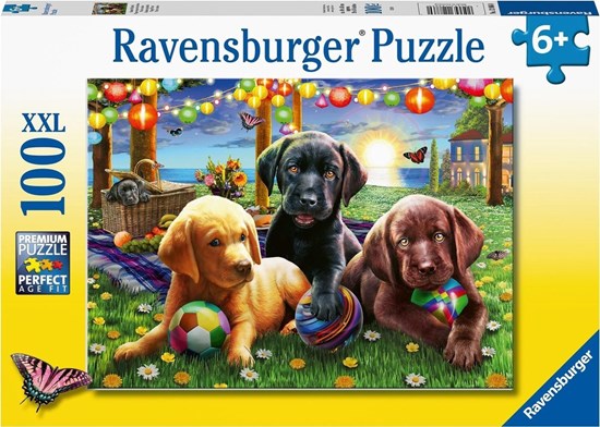 Honden Picknick puzzel 100XXL Stukken 6+