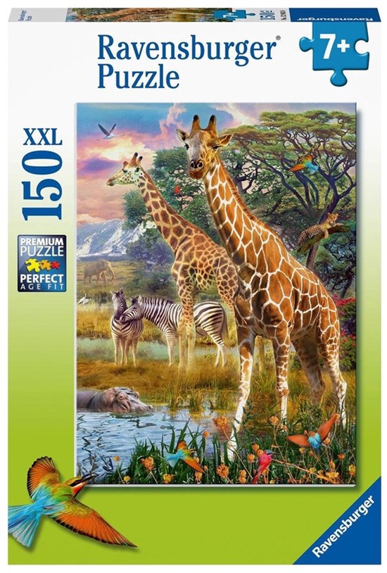 Puzzel Giraffen in de Savanne 150 XXLStukken 7+ 