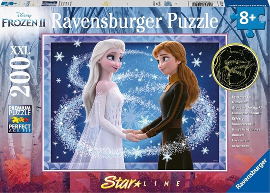 disney Frozen II Zusters voor Altijd Glow in de Dark puzzel 200XXL stukken 8+ 