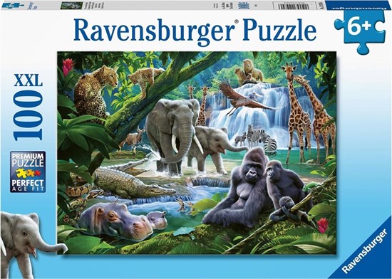 ravensburger Jungle Families puzzel 100XXL Stukken 6+