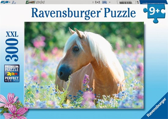ravensburger Paard Tussen de Bloemen puzzel 300 XXL Stukken 9+