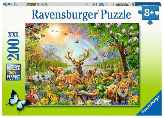 Mooie Hertenfamilie puzzel 200XXL stukken 8+ 