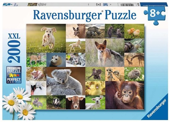 Puzzel Baby Dieren 200XXL Stukken 8+ 
