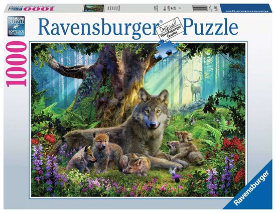  Familie Wolf in het Bos puzzel 1000stukjes
